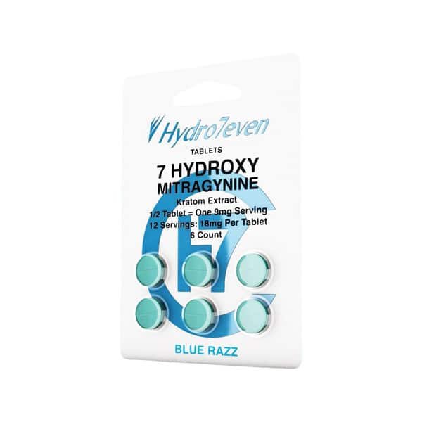 Hydro7even Hydroxy Electrolyte Tablets Blue Razz Flavor 6 Count